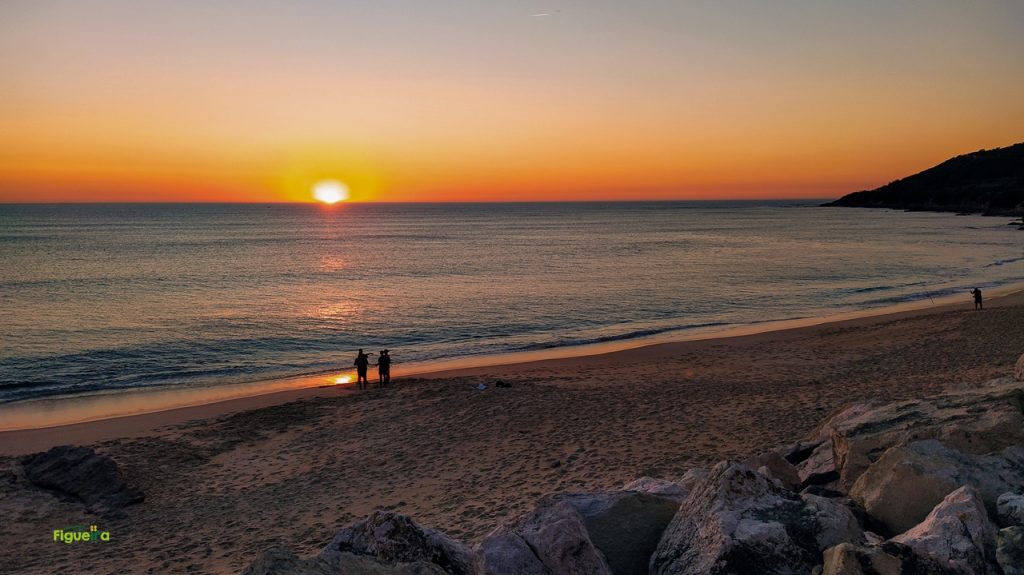 Cabo Mondego beach at sunset