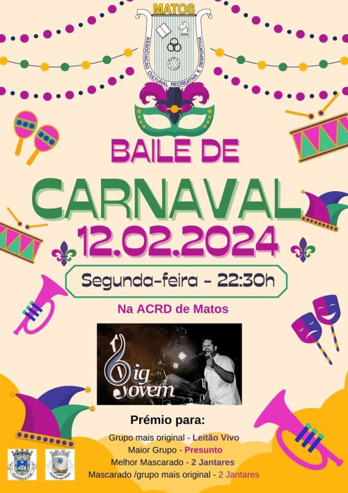 Carnaval na Figueira da Foz 2024 Baile de Carnaval ACRD Matos