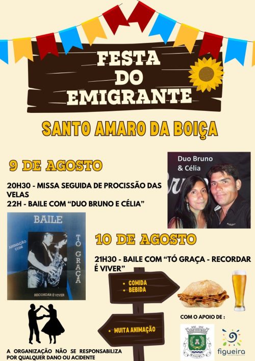 santo amaro boica festa emigrante 2025